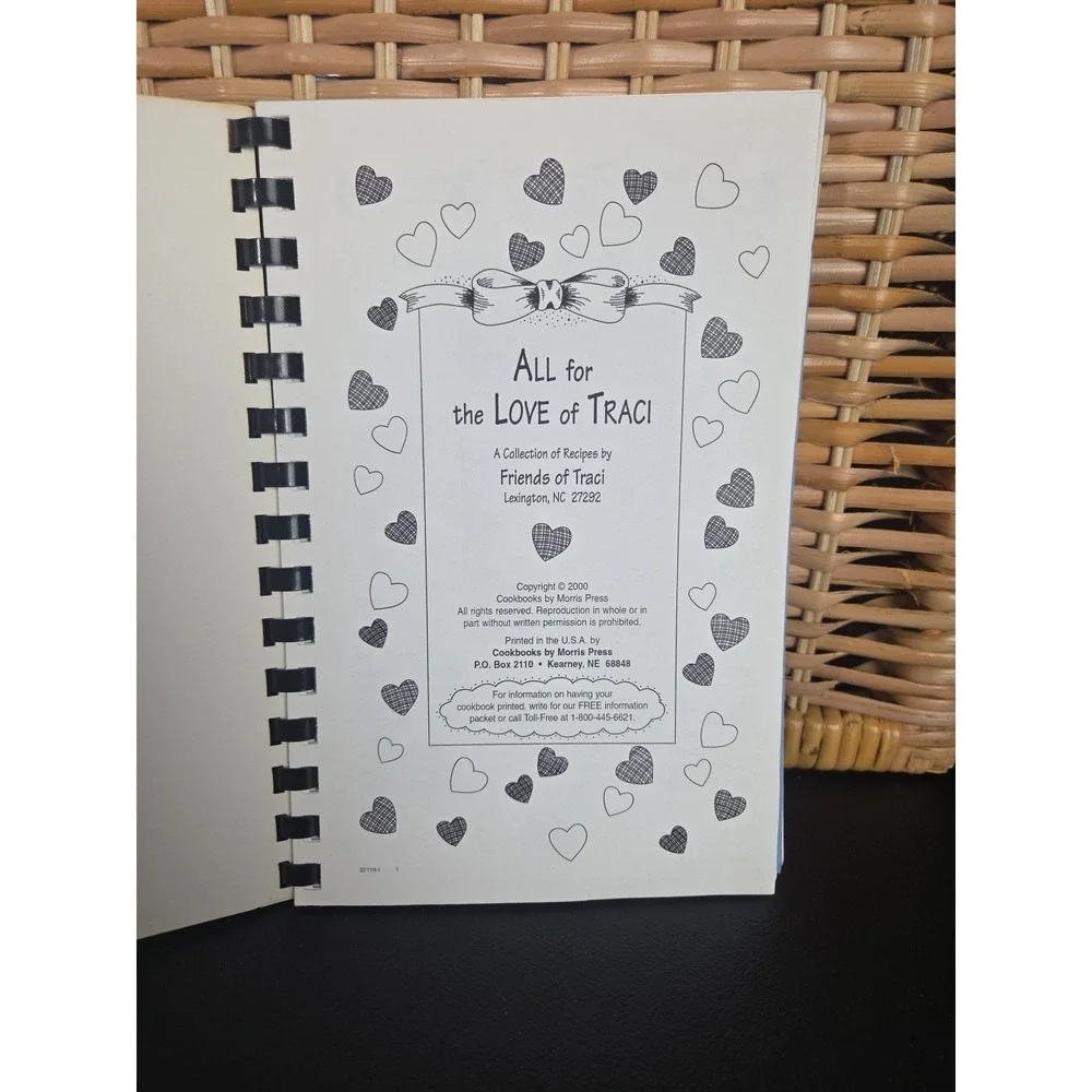 All For The Love Of Traci Cookbook Lexington, ‎ NC 2000 Friends Of Traci
